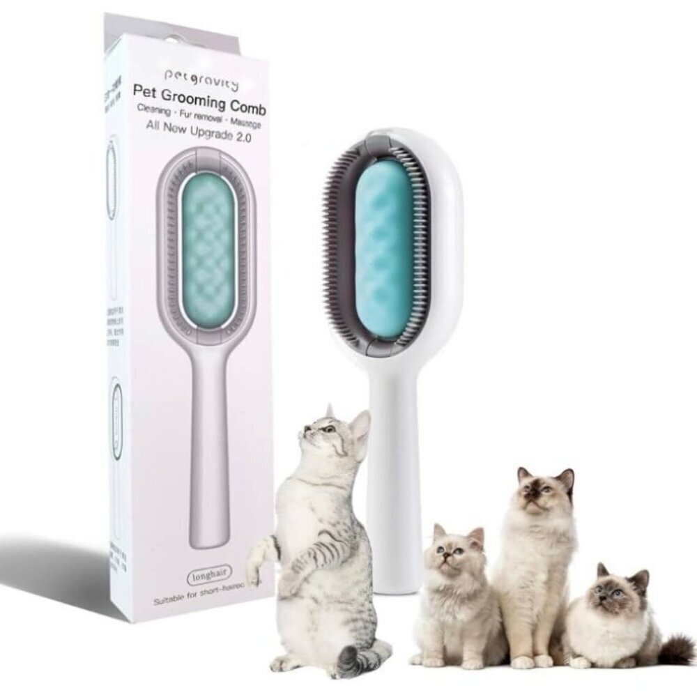 Pet Grooming Comb Kit for Long & Short Haired Cats & Dogs
